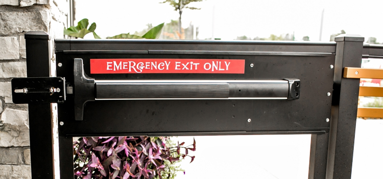 emergency push bar installation in Guadalupe